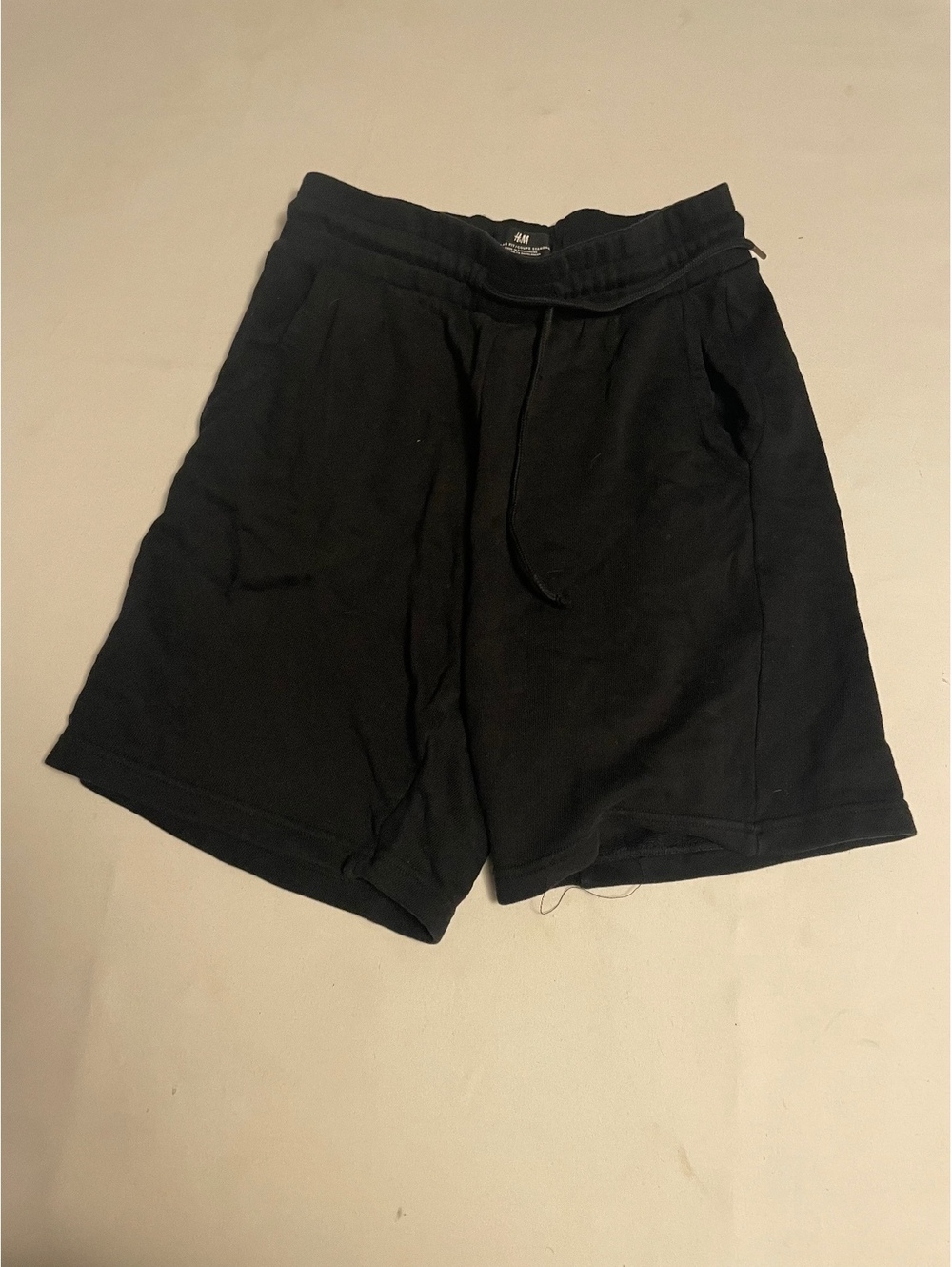 H&M Black Regular Fit Cotton Shorts Size M